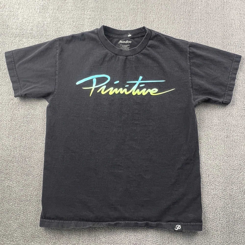 Primitive Apparel Shirt Medium Black Short Sleeve Casual Streetwear Men's